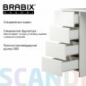 Стол письменный/компьютерный BRABIX Scandi CD-016 1100х500х750 мм 4 ящ белый 641891 (95402)