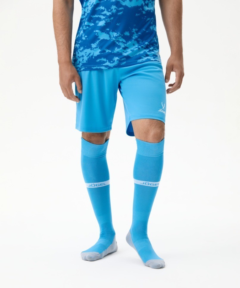 Гетры футбольные JÖGEL CAMP ADVANCED SOCKS, голубой/белый (2103251)