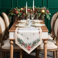 Дорожка на стол 45х145 cm  "celebration", цвет: бежевый, tm lefard, полиэстер 100% (986-001-3)