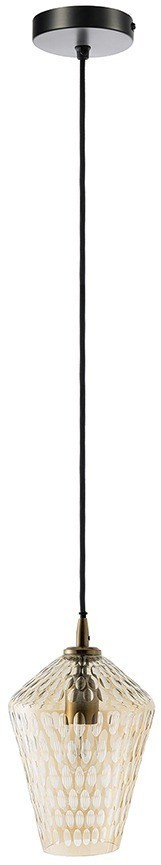 Светильник подвесной mystic aura, D19 см, янтарно-золотой (76543)