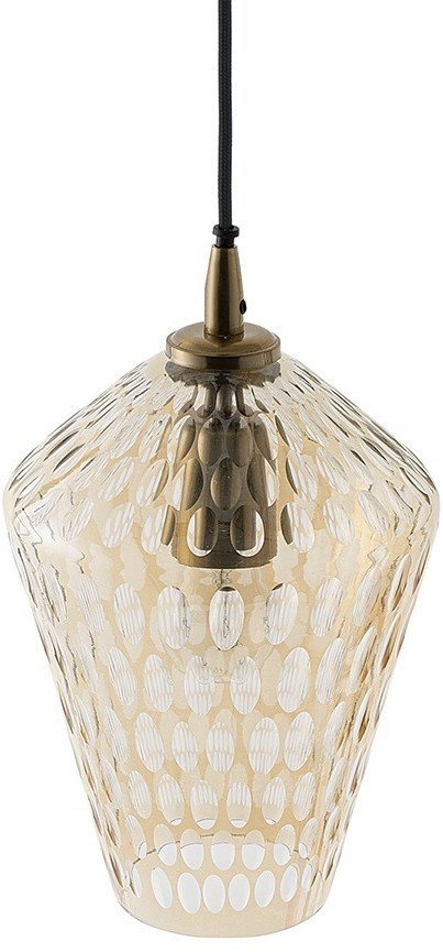 Светильник подвесной mystic aura, D19 см, янтарно-золотой (76543)