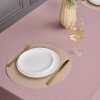 Скатерть 145х180см серый теплый евроуголок 100% полиэстер SANTALINO (805-028-2)