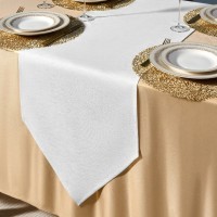 Дорожка на стол 45х150 cm  "феерия. серебро", цвет: белый, tm lefard, полиэстер 100% (986-004-3)