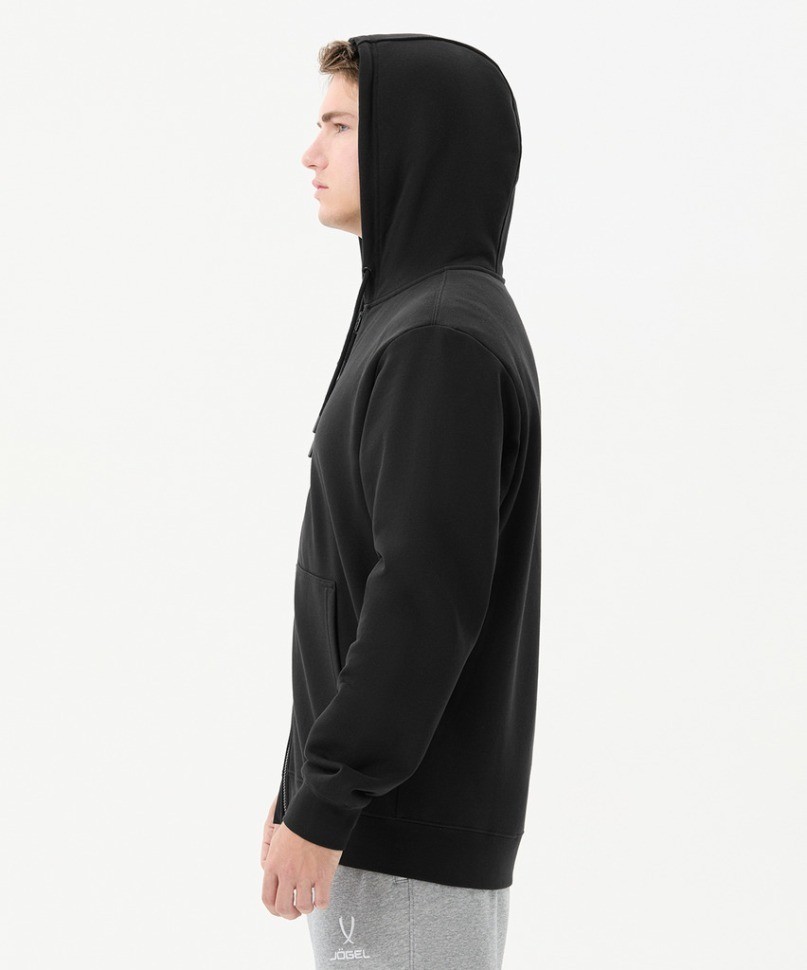 Флисовое худи на молнии JOGEL ESSENTIAL Cotton Fleece FZ Hoodie, черный (2122102)