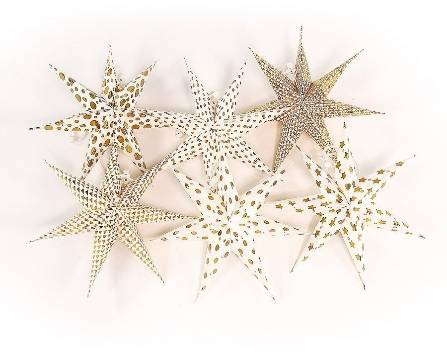 Набор декоративных елочных украшений stars, 6 шт. (63206)