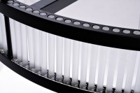 Люстра Ancona круглая чёрный матовый/стекло прозр. d85см (TT-00013206)