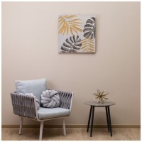 Картина "золотая монстера" 60х60х3 см Bronco (534-203-1)