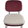 Стул полубарный pea, велюр, бордовый/бежевый (77072)