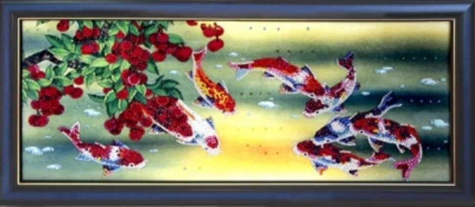 Картина Рыбы Тай с кристаллами Swarovski (1435)
