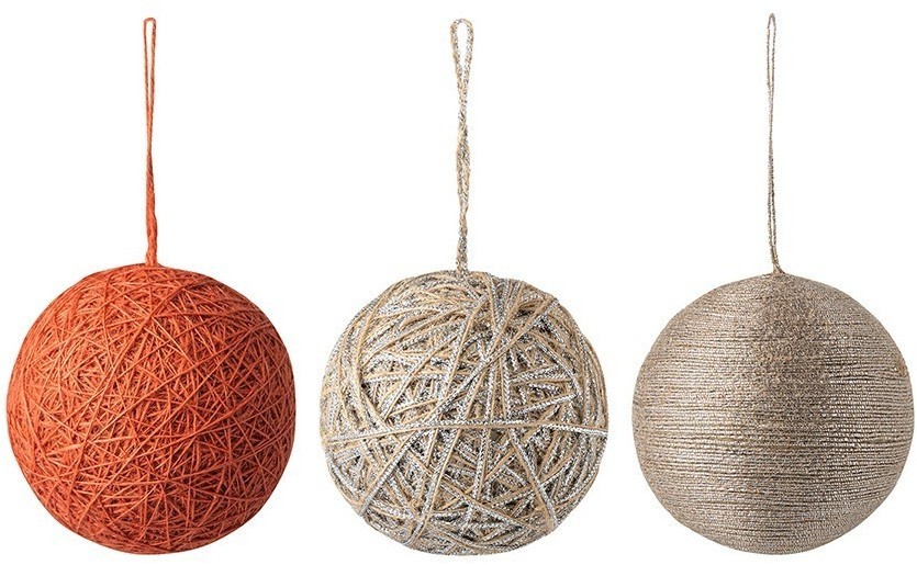 Набор ёлочных украшений trendy коллекции new year essential, 3 шт. (78337)