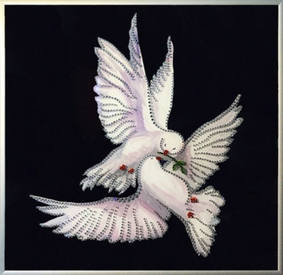 Картина Мир вашему дому с кристаллами Swarovski (1431)