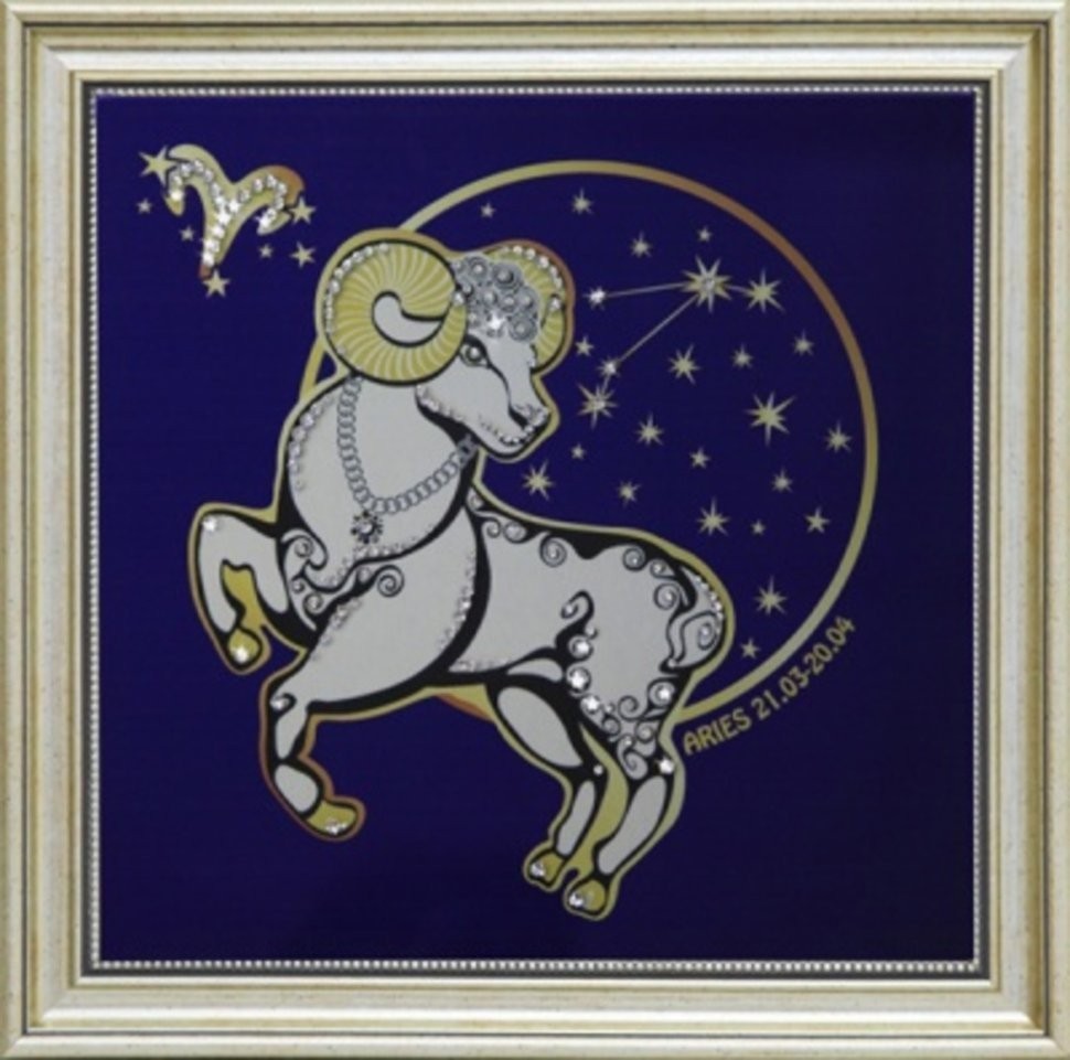 Картина Звездный Овен с кристаллами Swarovski (1745)