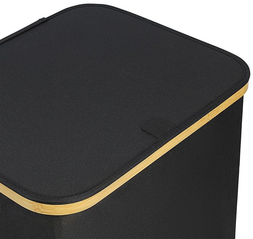 Корзина для белья neat mid, 40x33x43 см, черная (77869)