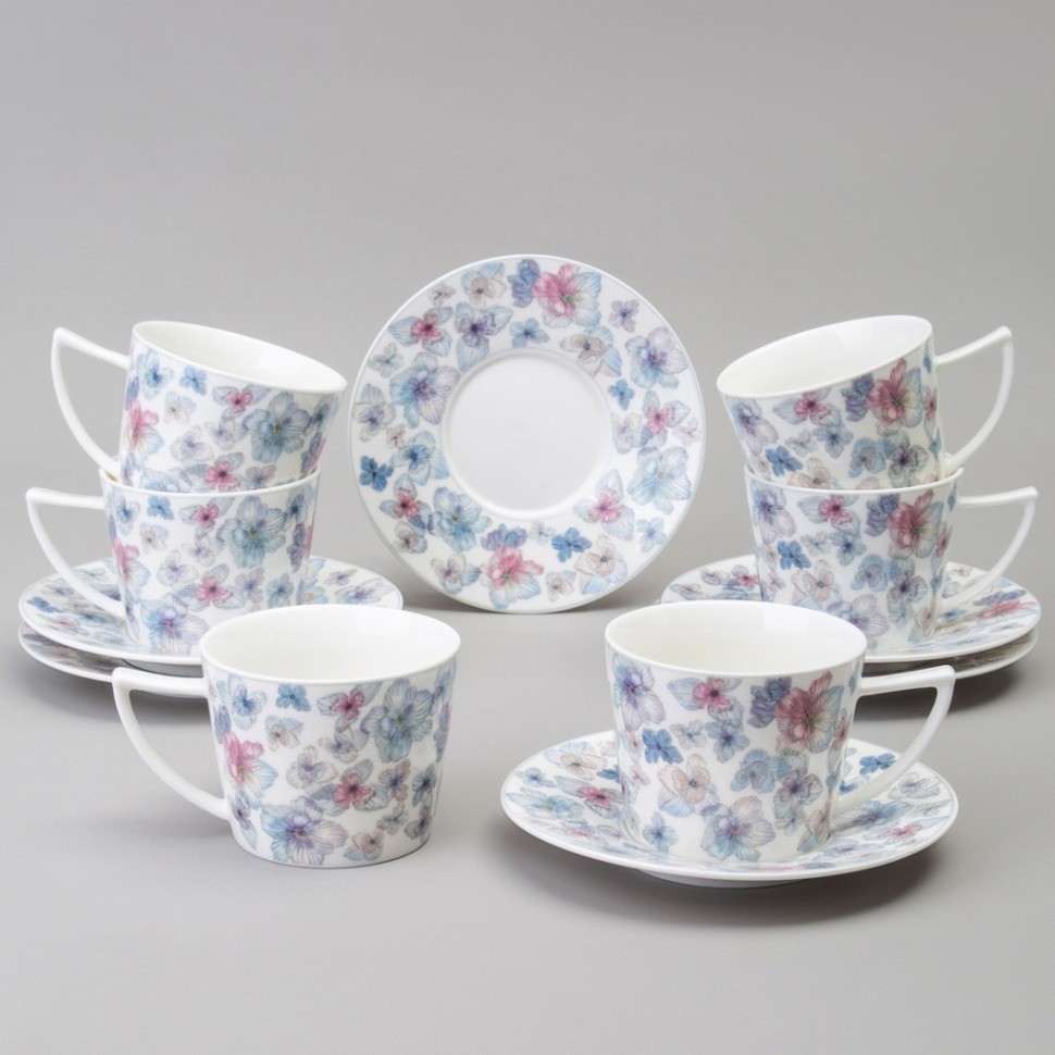 Чайный набор lefard "blossom" на 6 пер. 12 пр. 250 мл (165-590)