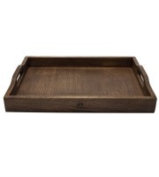 Поднос с ручками 50х36х6 см деревянный, дуб ДРБ-938/2