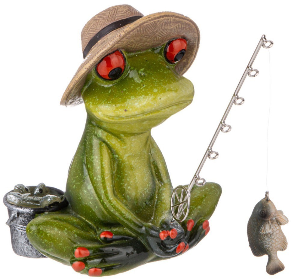 Фигурка декоративная "лягушка-рыболов" 15,5х11,8х13,8 см Lefard (146-2098)