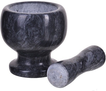 Ступка с пестиком для специй мраморная MAYER BOCH (27543)