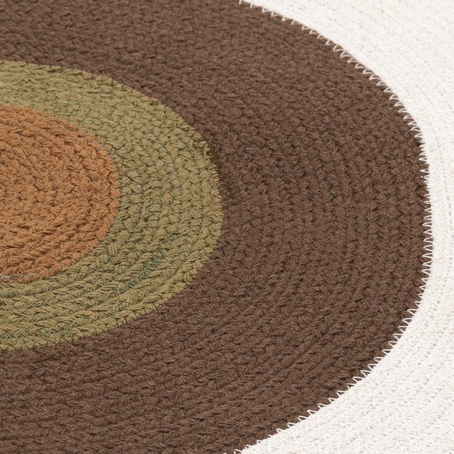 Ковер из хлопка target коричневого цвета из коллекции ethnic, D150 см (74490)