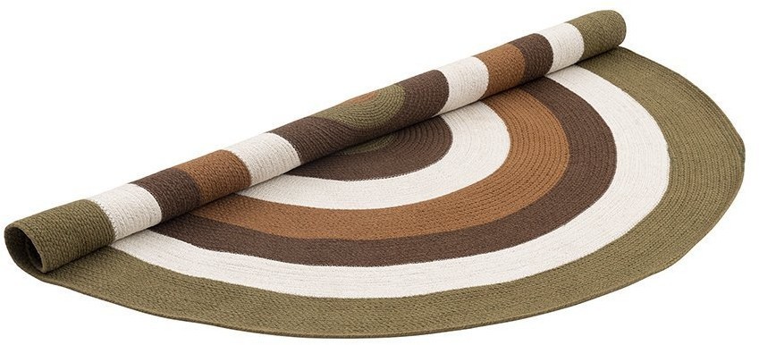 Ковер из хлопка target коричневого цвета из коллекции ethnic, D150 см (74490)