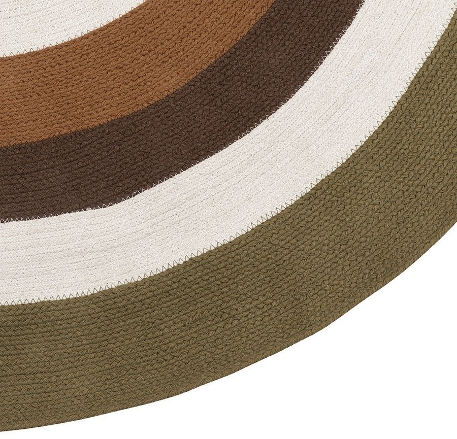 Ковер из хлопка target коричневого цвета из коллекции ethnic, D150 см (74490)