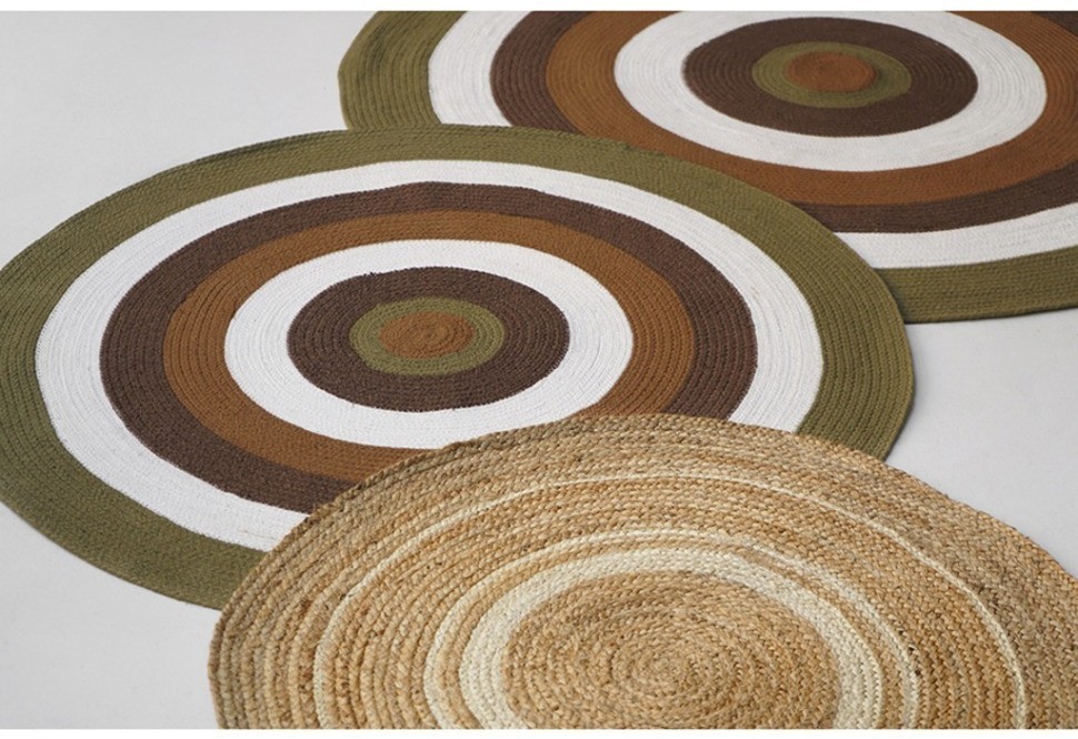 Ковер из хлопка target коричневого цвета из коллекции ethnic, D150 см (74490)