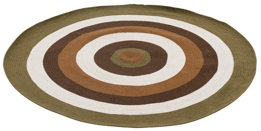 Ковер из хлопка target коричневого цвета из коллекции ethnic, D150 см (74490)