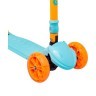 БЕЗ УПАКОВКИ Самокат 3-колесный Bunny, 135/90 мм, голубой/оранжевый (2096059)
