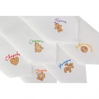 Комплект салфеток 42*42см-6шт., &quot;пряничное гадание&quot;, п/э100%, белый (850-519)