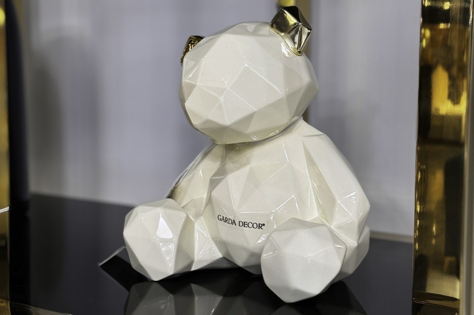 Статуэтка "Мишка" белая маленькая 20х19х15 (TT-00000884)