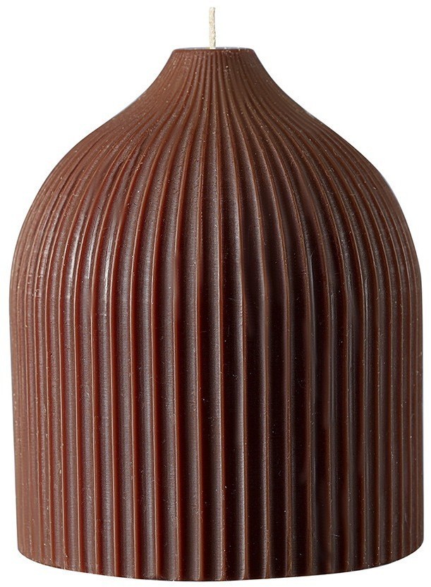 Свеча декоративная коричневого цвета из коллекции edge, 10,5 см (77856)