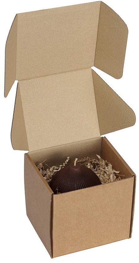 Свеча декоративная коричневого цвета из коллекции edge, 10,5 см (77856)