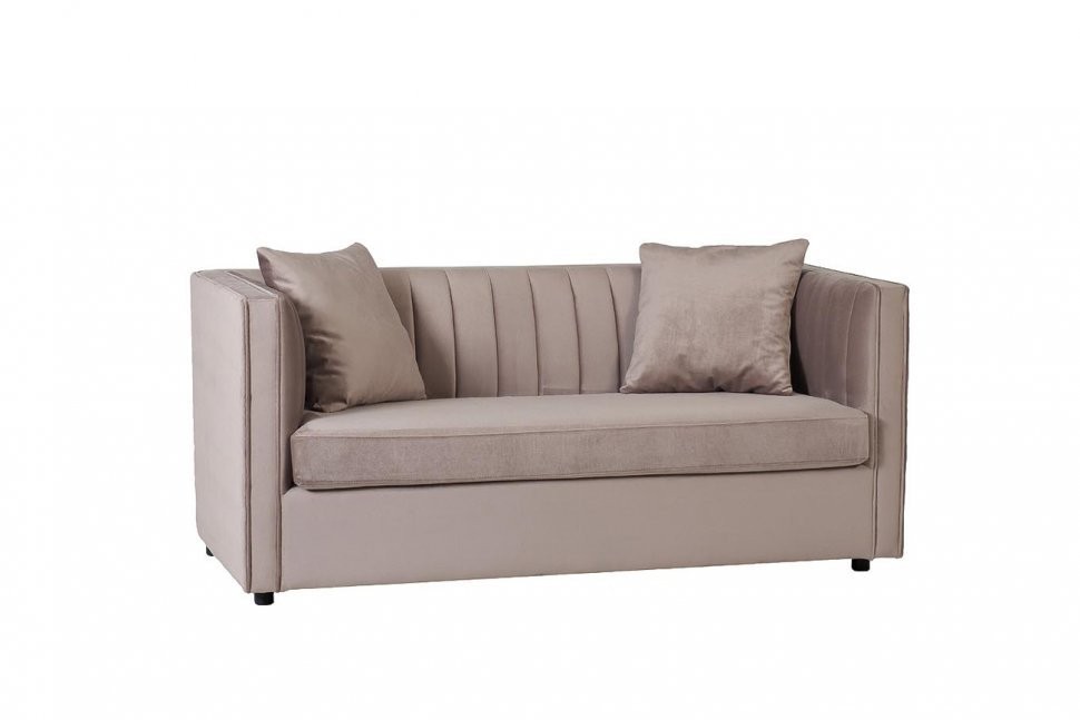 Диван Paolo двухместн.раскл. велюр беж. Bel16 182*90*78см,2 под. (TT-00004723)