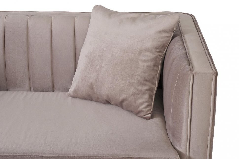 Диван Paolo двухместн.раскл. велюр беж. Bel16 182*90*78см,2 под. (TT-00004723)