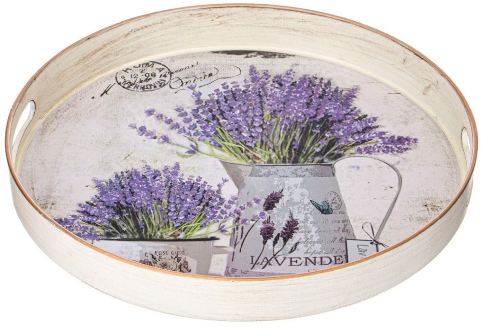 Поднос коллекция "старинный прованс" диаметр = 33 см Lefard (106-659)