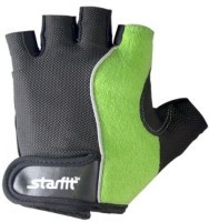 Перчатки для фитнеса SU-108, зеленый/черный (155324)