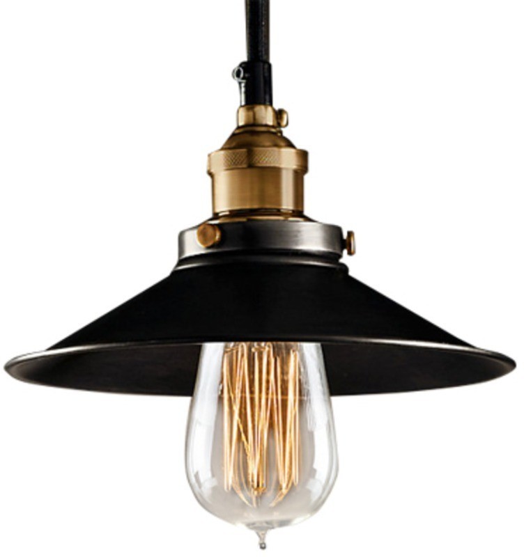 Люстра Филамент Сингл DTL9120, металл, Gold, black finish, RESTORATION HARDWARE