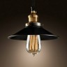 Люстра Филамент Сингл DTL9120, металл, Gold, black finish, RESTORATION HARDWARE