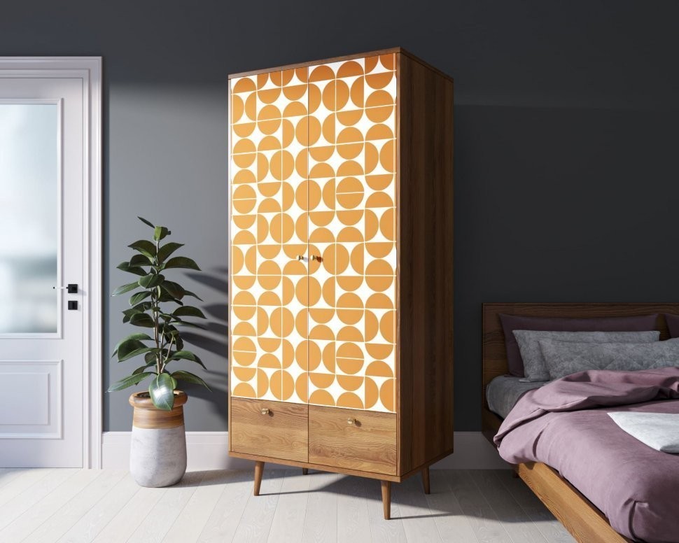 Шкаф двухстворчатый Berber принт 14 арт BB16/Print_14-ET