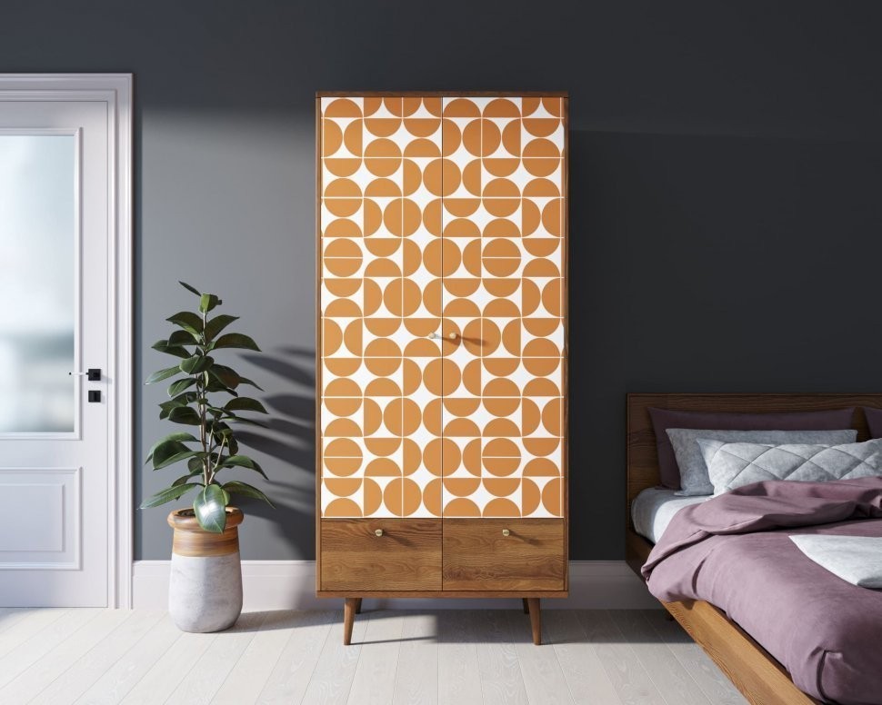 Шкаф двухстворчатый Berber принт 14 арт BB16/Print_14-ET