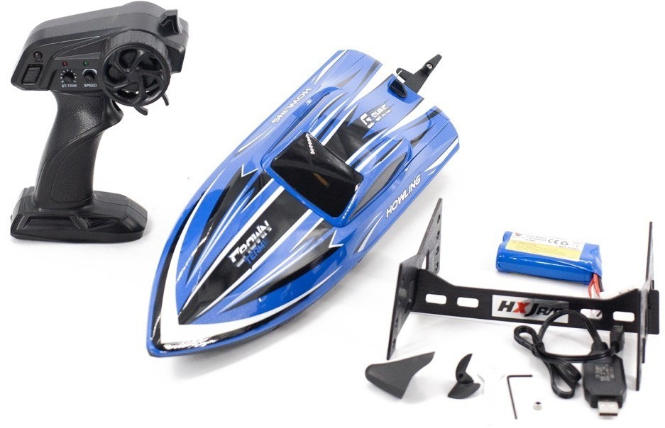 Радиоуправляемый катер Chasing Waves с сумкой (41 см, 35 км/ч) (HJ818-BLUE-BAG)