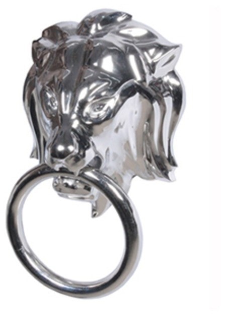 Дверное кольцо SS1124-M, металл, Shiny Nickel, ROOMERS FURNITURE