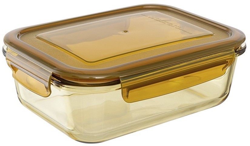 Контейнер для хранения и переноски продуктов 1040 мл янтарного цвета (76235)
