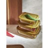 Контейнер для хранения и переноски продуктов 1040 мл янтарного цвета (76235)