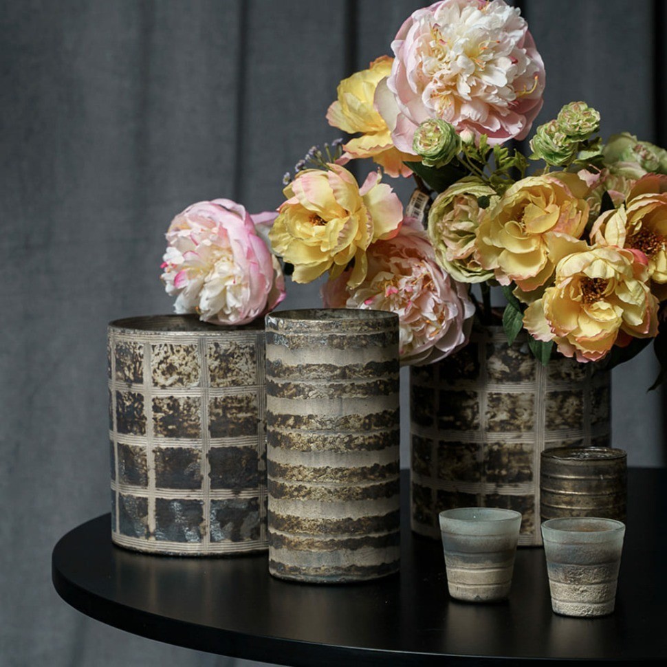 Подсвечник G19222, 8, glass, silver, ROOMERS FURNITURE