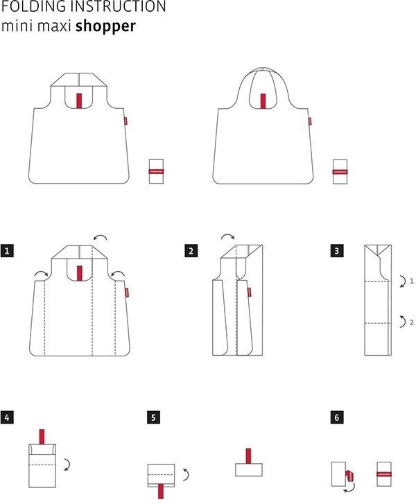 Сумка mini maxi shopper red (66093)