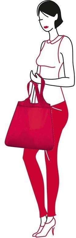 Сумка mini maxi shopper red (66093)