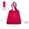 Сумка mini maxi shopper red (66093)