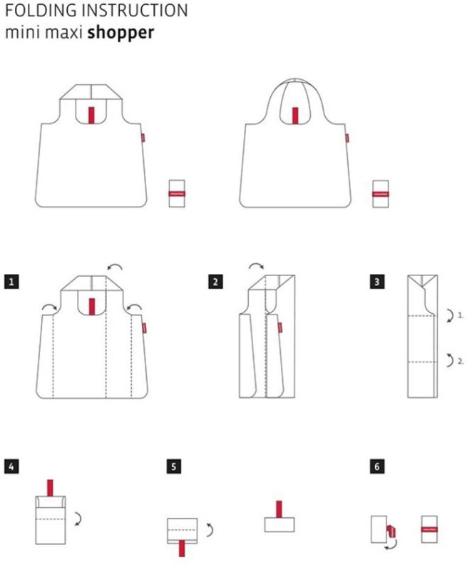 Сумка mini maxi shopper red (66093)