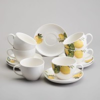 Чайный набор lefard &quot;лемон три&quot; на 6 пер. 12 пр. 250 мл (358-2222)