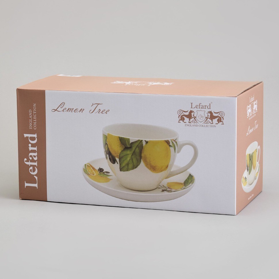 Чайный набор lefard "лемон три" на 6 пер. 12 пр. 250 мл (358-2222)